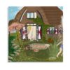 Summer Cottage Square Postcard By Nicolet