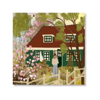 20 x 20 art print "Spring Blossoms"