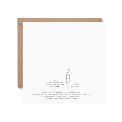 "Winter Wander" folded square card with envelope - Image 2