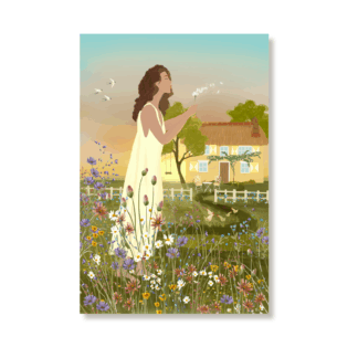 Where the Wildflowers grow - Large Postcard