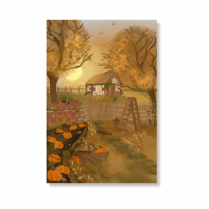 Golden Hour Farm - Large Postcard