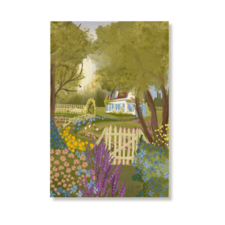The Ducks and The Garden - Large Postcard